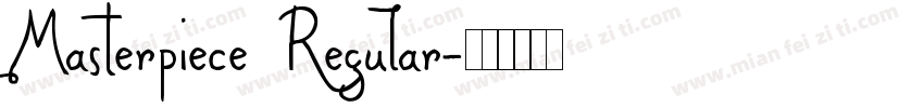Masterpiece Regular字体转换